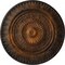 Ekena Millwork Christopher Ceiling Medallion, Hand-Painted Rust, 26 5/8"OD x 2 1/4"P CM26CSRUS - alternate 1